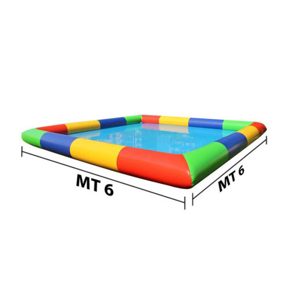 LAGHETTO GONFIABILE DIM MT. 6 X 6 X 0,5 (H)