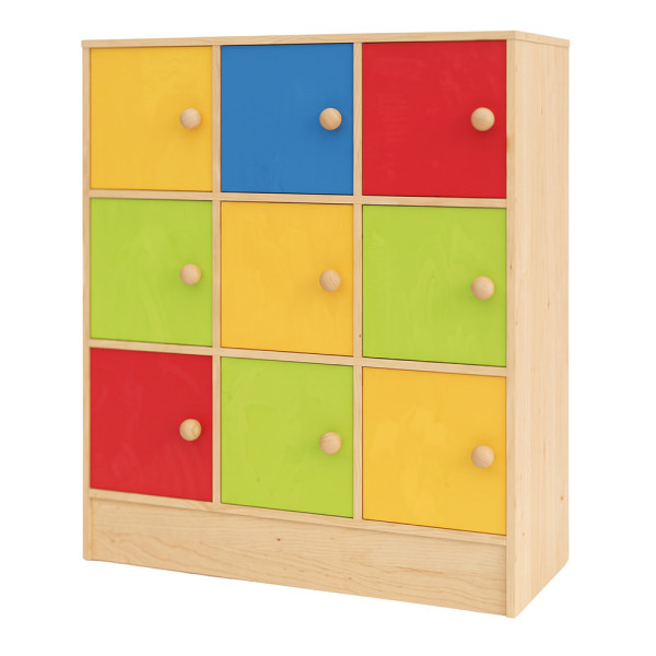 MOBILE 9 CASELLE NOVA CON ANTE ARCOBALENO CM. 99x35x113 (H)