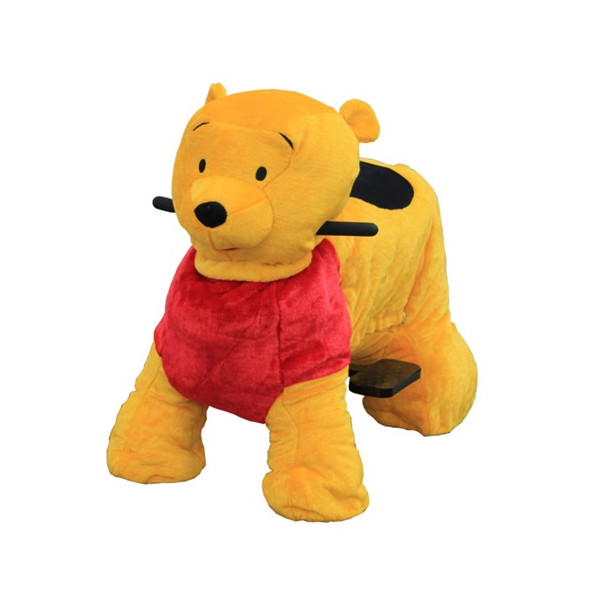 PELUCHE CAV. A BATTERIA CON GETTONIERA ORSO CM. 100 X 65 X 90 (H)
