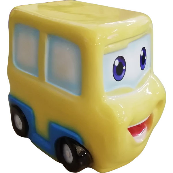 SEDUTA MINI-CAR IN RESINA  GIALLO DIM CM. 35 X 25 X 35 (H)