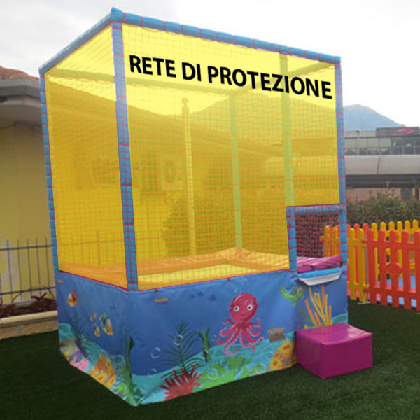 RICAMBIO - RETE DI PROTEZIONE AZZURRA (COMPLETA) PER TPE49 DIM. MT. 7,90 X 1,95