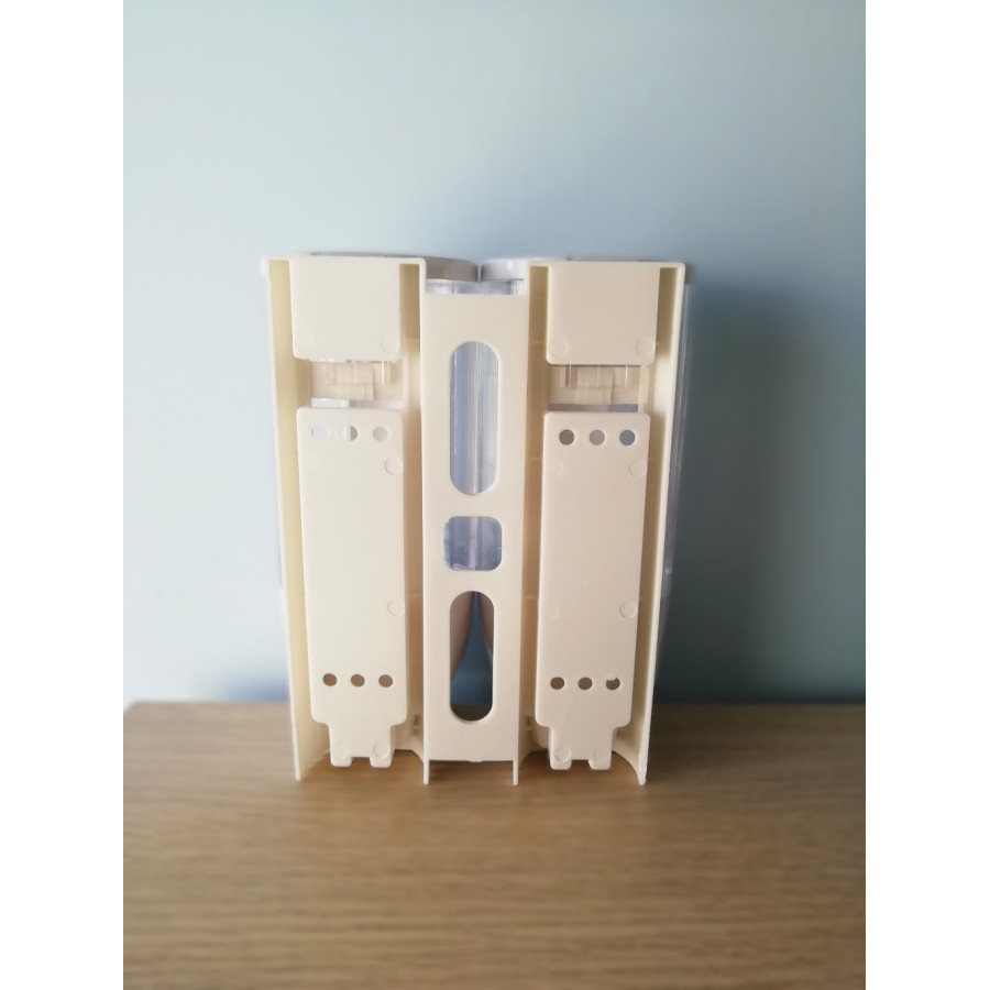 DISPENSER MANUALE DOPPIO PER IGIENIZZANTE GEL MANI DA PARETE380 ml + 380 ml