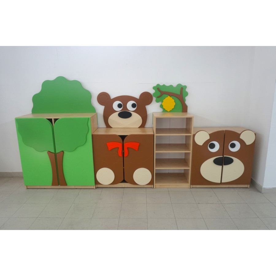 MOBILE COMPOSIZIONE ORSETTO NV DIM: cm 308 x 40 x 152 (h)