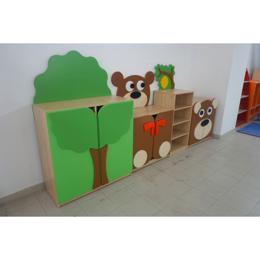 MOBILE COMPOSIZIONE ORSETTO NV DIM: cm 308 x 40 x 152 (h)
