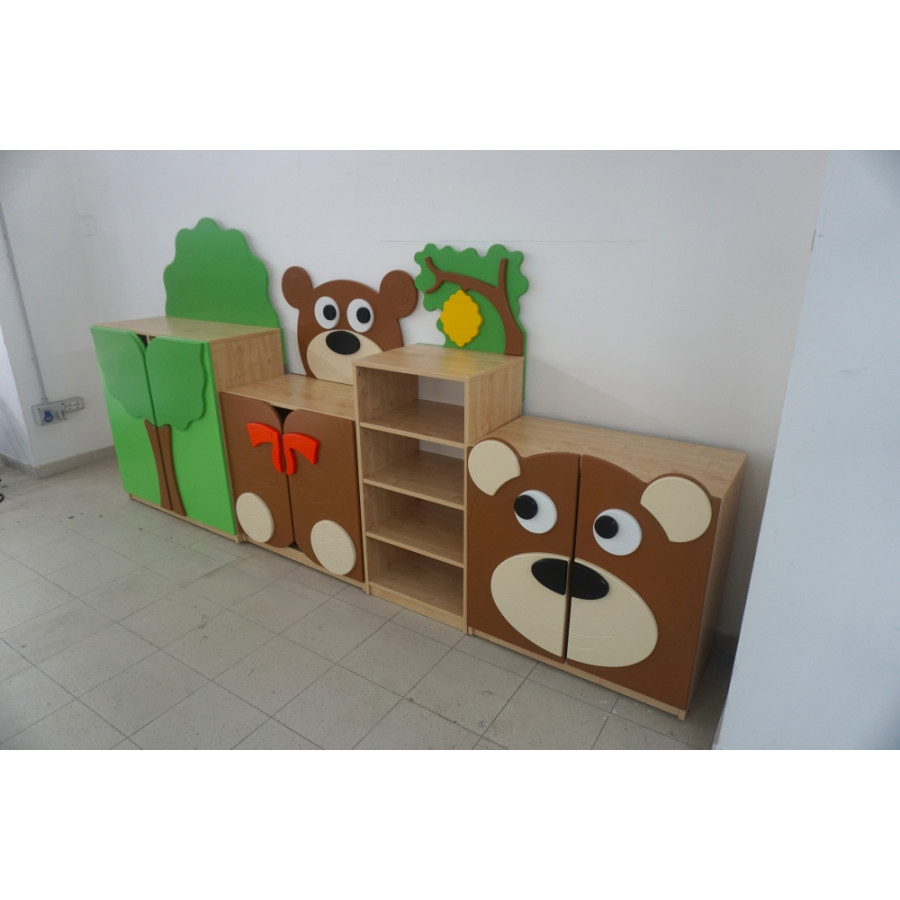 MOBILE COMPOSIZIONE ORSETTO NV DIM: cm 308 x 40 x 152 (h)