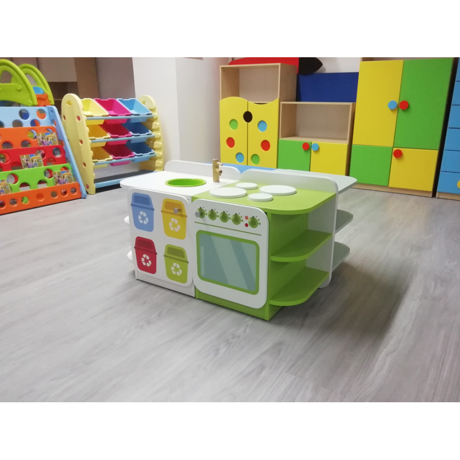 SET CUCINA 4 POSTAZIONI CM 100 X 82 X 54 (H)