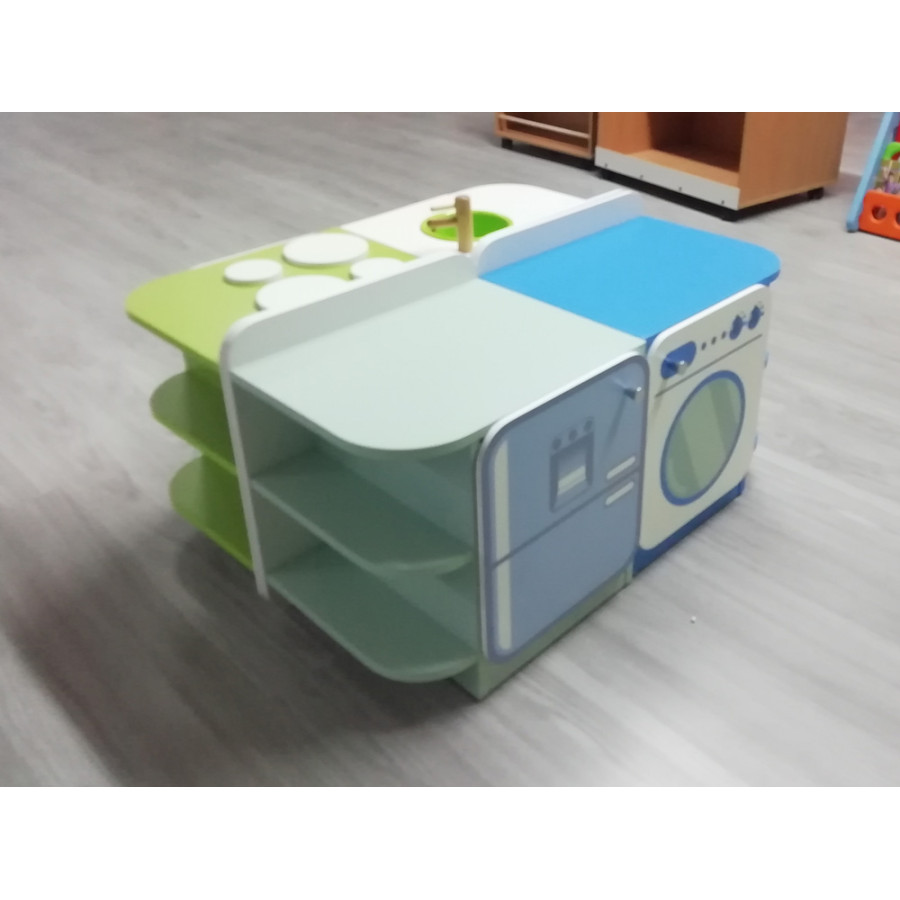 SET CUCINA 4 POSTAZIONI CM 100 X 82 X 54 (H)