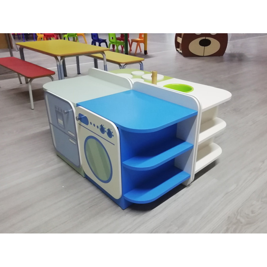 SET CUCINA 4 POSTAZIONI CM 100 X 82 X 54 (H)