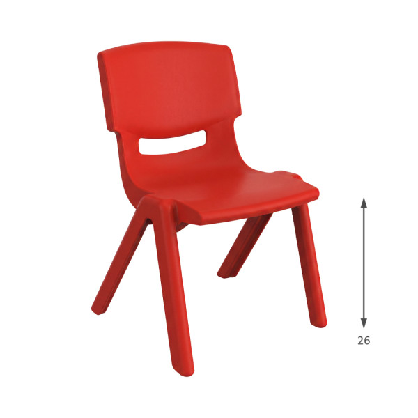 SEDIA BAMBINI HAPPY ZK | DIMENSIONI CM 32X35X50 (H) | ALTEZZA SEDUTA CM 26