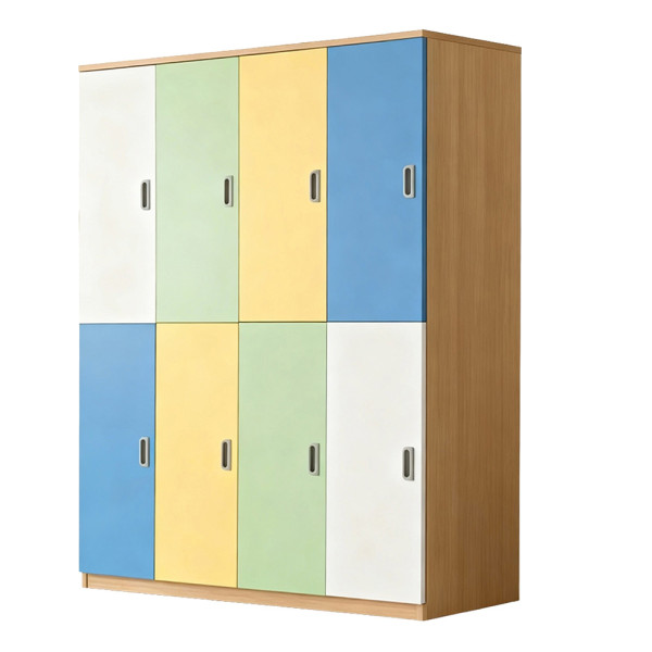 ARMADIO GUARDAROBA CON 8 ANTE PASTELLO Y CM 130X35X172 (H)