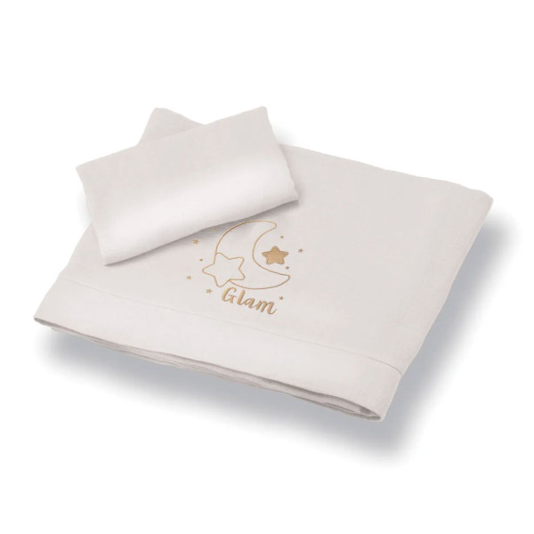 SET PER LETTINO CON LENZUOLO FEDERA E COPRIMATERASSINO