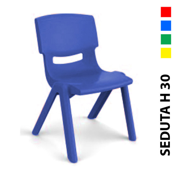 SEDIA BAMBINI HAPPY ZK SEDUTA H30 CM 32 X 25,5 X 55 (H)