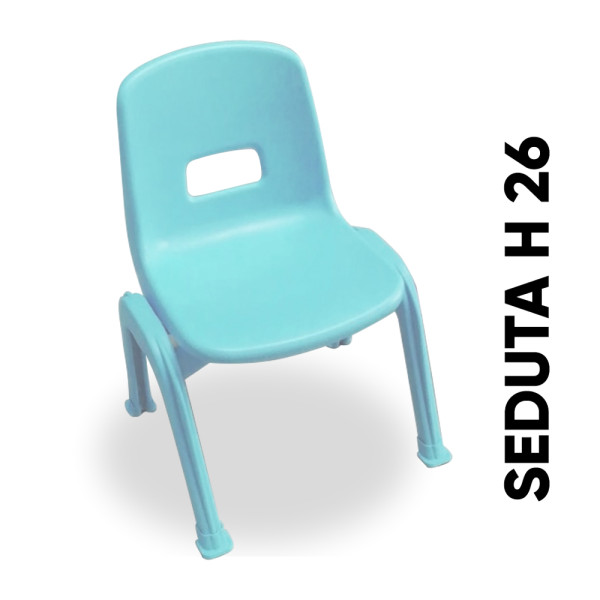 SEDIA BAMBINI BILLY26 | DIMENSIONI CM 34 X 35 X 49 (H) | ALTEZZA SEDUTA CM 26